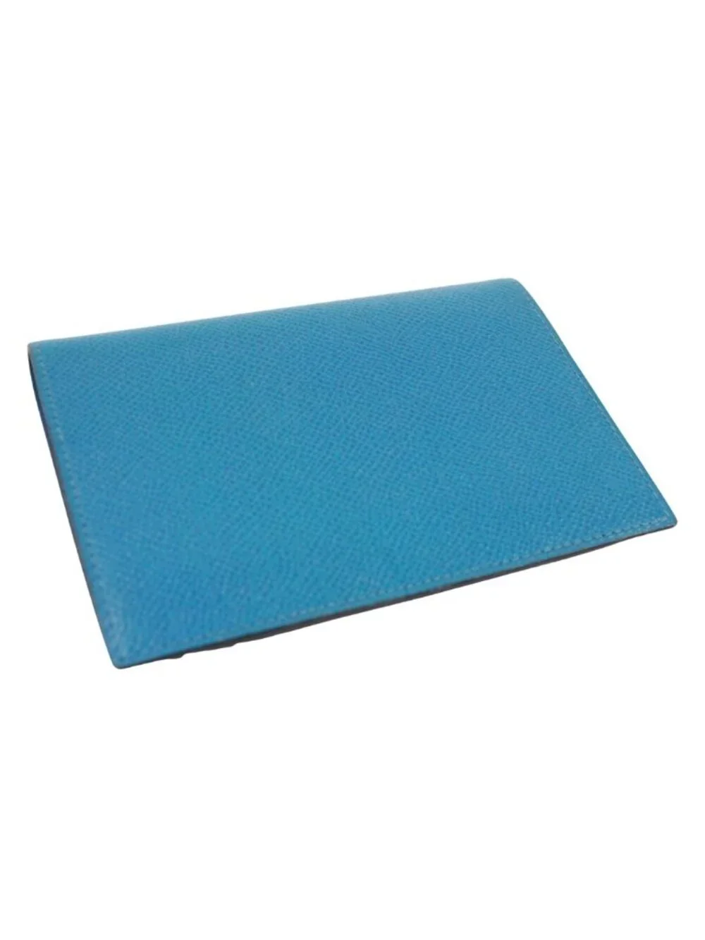 Hermes Agenda GM Leather Blue Notebook Cover Silver